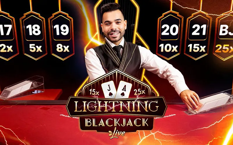 Play Lightning Blackjack on the Jitabet site now.
