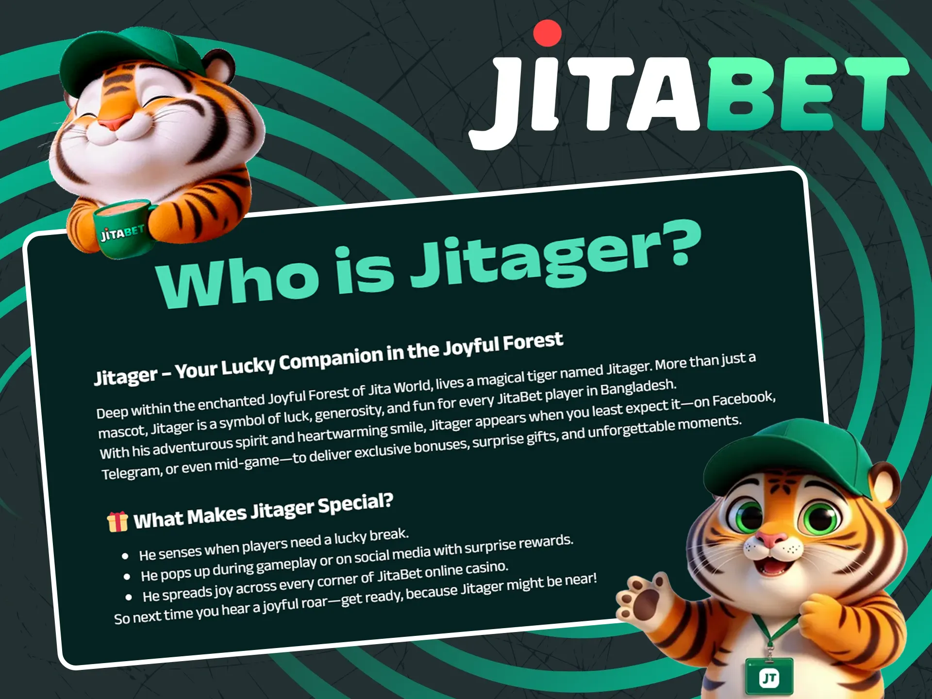 Learn about the Jitager mascot on the Jitabet site today.